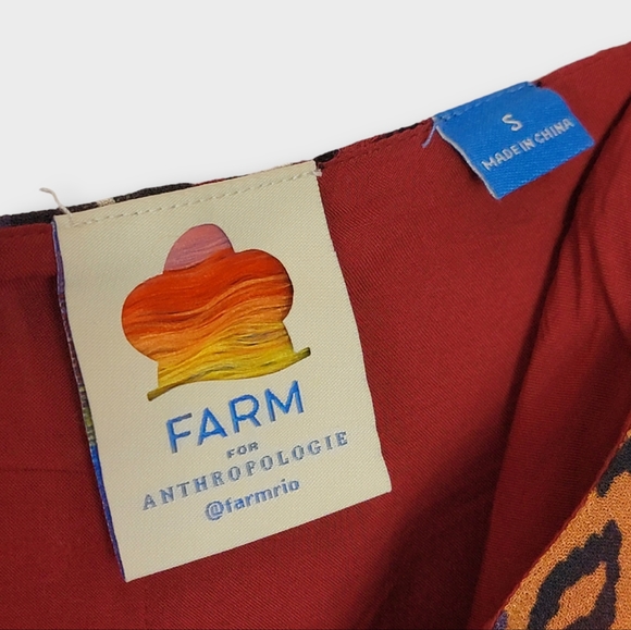 FARM Rio x Anthropologie Jungle Leopard Wrap Skirt - Picture 6 of 10